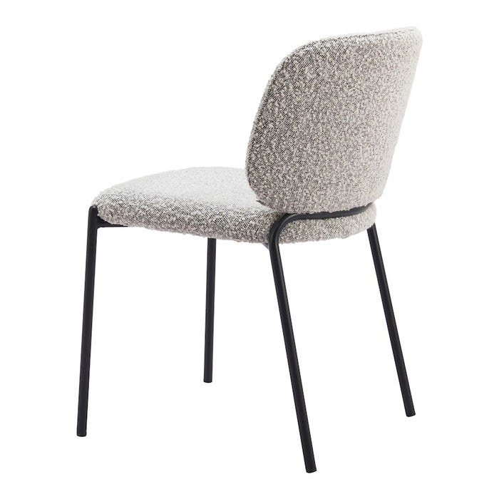 Zuo Modern Plat Dining Chair Set of 2, Gray