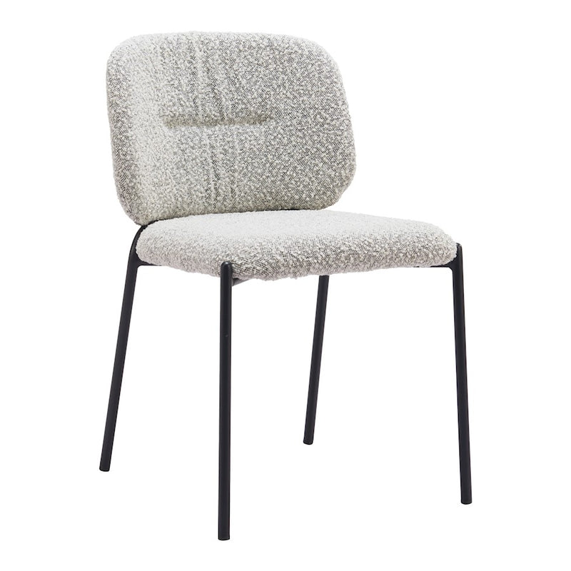 Zuo Modern Plat Dining Chair Set of 2, Gray