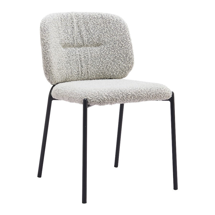 Zuo Modern Plat Dining Chair Set of 2, Gray