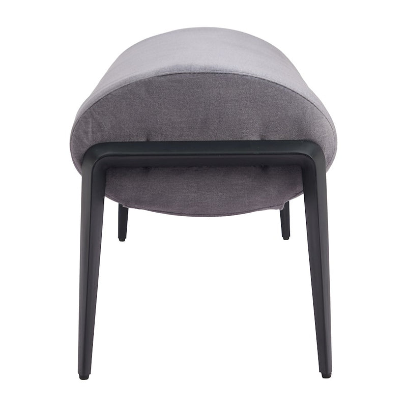 Zuo Modern Glatt Bench, Gray