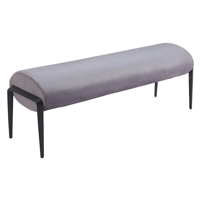 Zuo Modern Glatt Bench, Gray