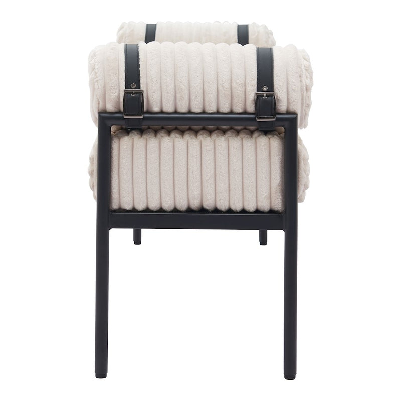 Zuo Modern Barrow Bench, Cream