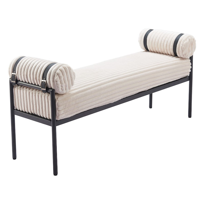 Zuo Modern Barrow Bench, Cream