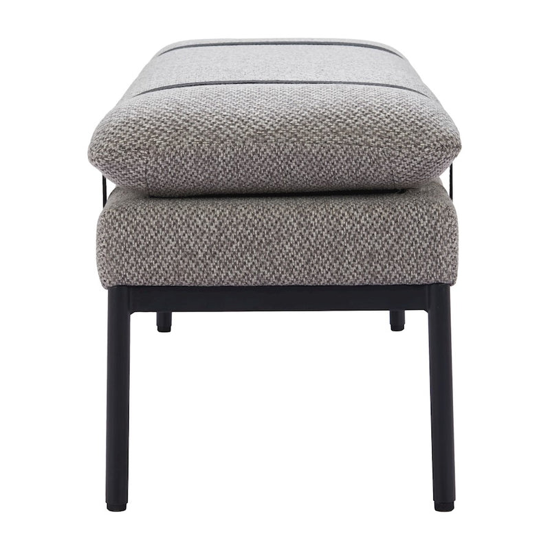 Zuo Modern Padd Bench, Gray
