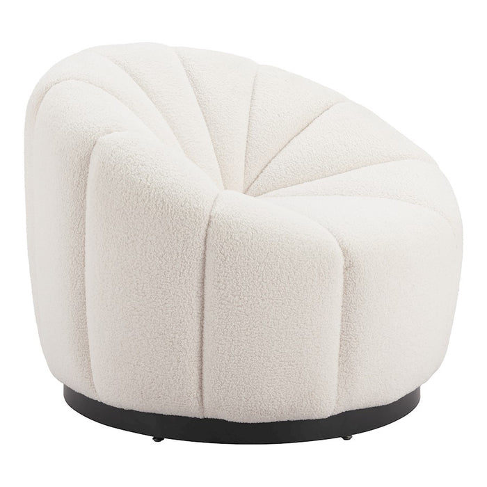 Zuo Modern Bhutan Accent Chair, Cream