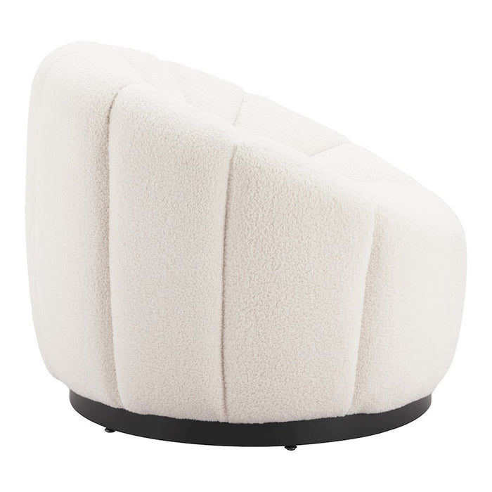 Zuo Modern Bhutan Accent Chair, Cream