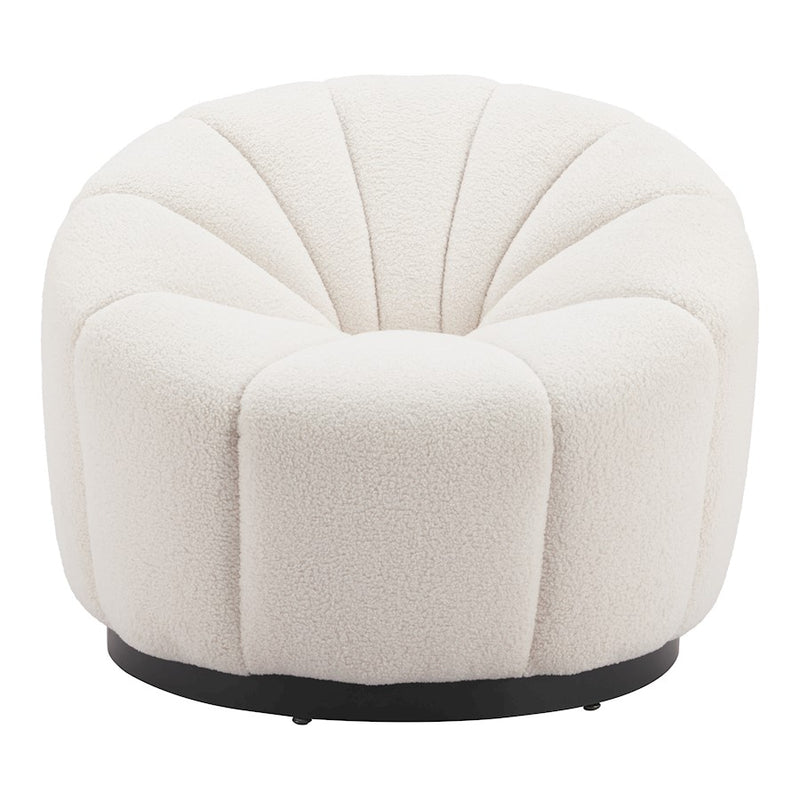 Zuo Modern Bhutan Accent Chair, Cream