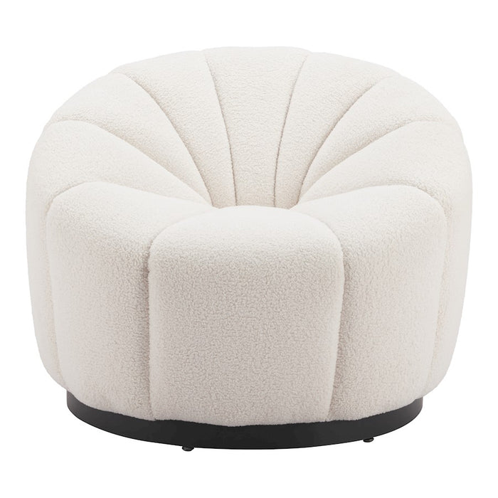 Zuo Modern Bhutan Accent Chair, Cream
