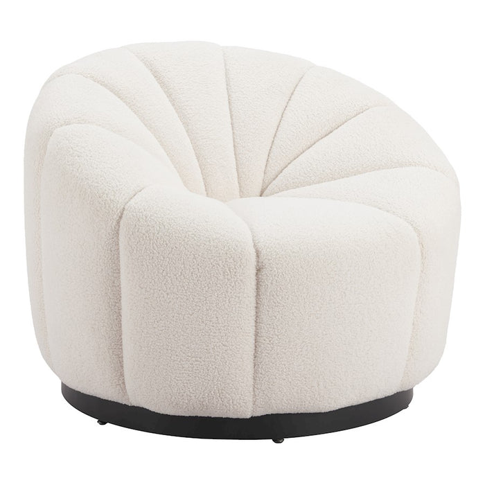 Zuo Modern Bhutan Accent Chair, Cream