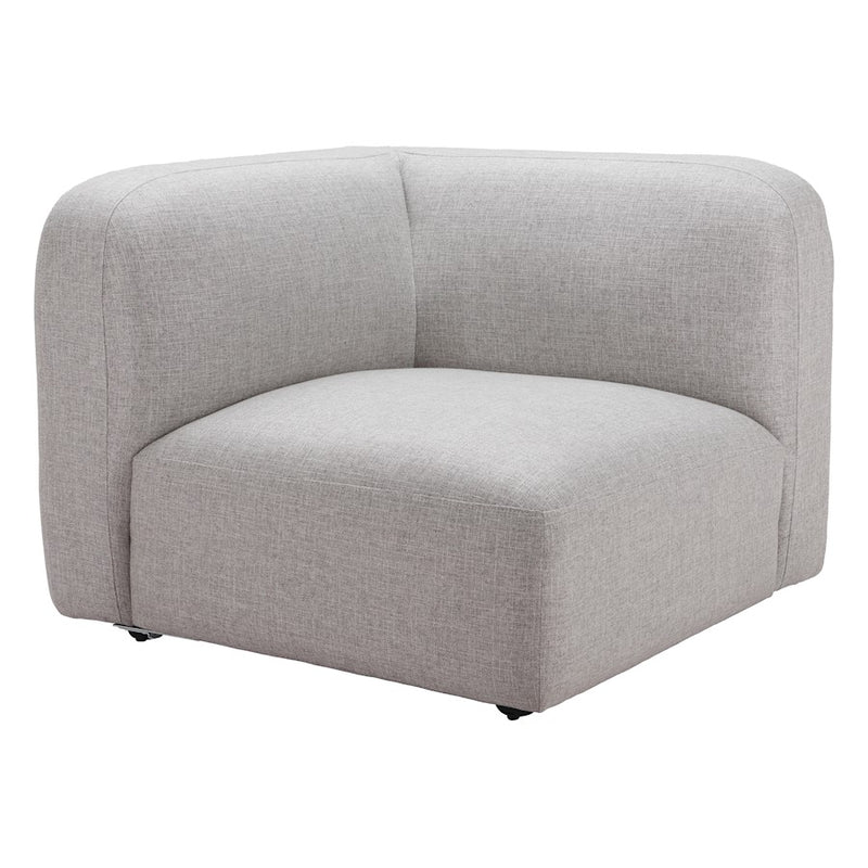 Zuo Modern Biak Corner Chair, Gray