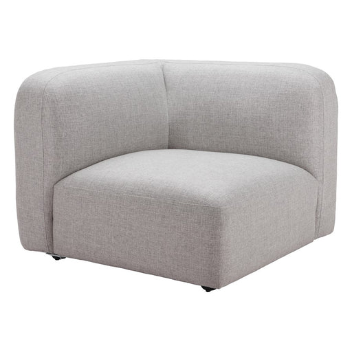 Zuo Modern Biak Corner Chair, Gray