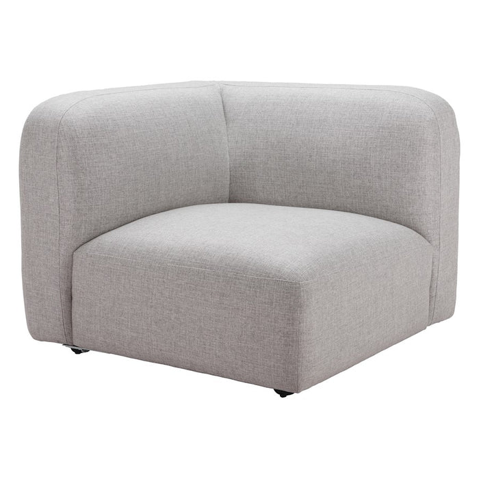 Zuo Modern Biak Corner Chair, Gray