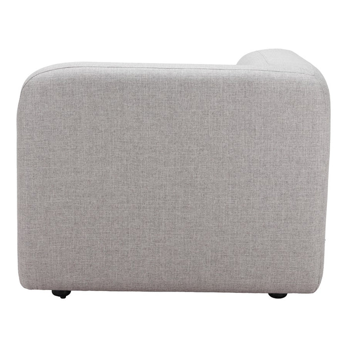 Zuo Modern Biak Corner Chair, Gray