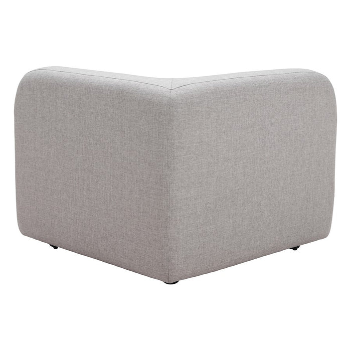 Zuo Modern Biak Corner Chair, Gray