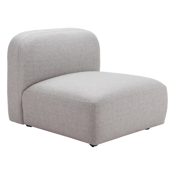 Zuo Modern Biak Middle Chair, Gray