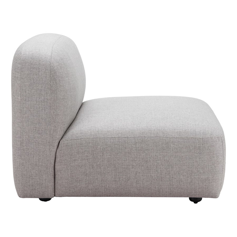 Zuo Modern Biak Middle Chair, Gray