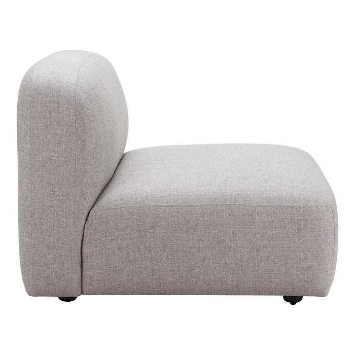 Zuo Modern Biak Middle Chair, Gray