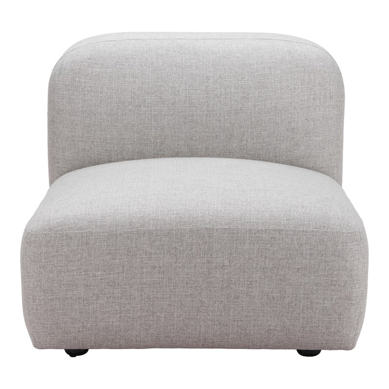 Zuo Modern Biak Middle Chair, Gray