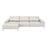 Zuo Modern Bliss LAF Chaise Sectional, Beige