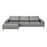 Zuo Modern Bliss LAF Chaise Sectional, Gray