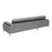 Zuo Modern Bliss LAF Chaise Sectional, Gray
