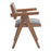 Zuo Modern Delhi Dining Chair Set of 2, Gray/Walnut