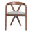 Zuo Modern Cairo Dining Chair, Dove Gray/Walnut