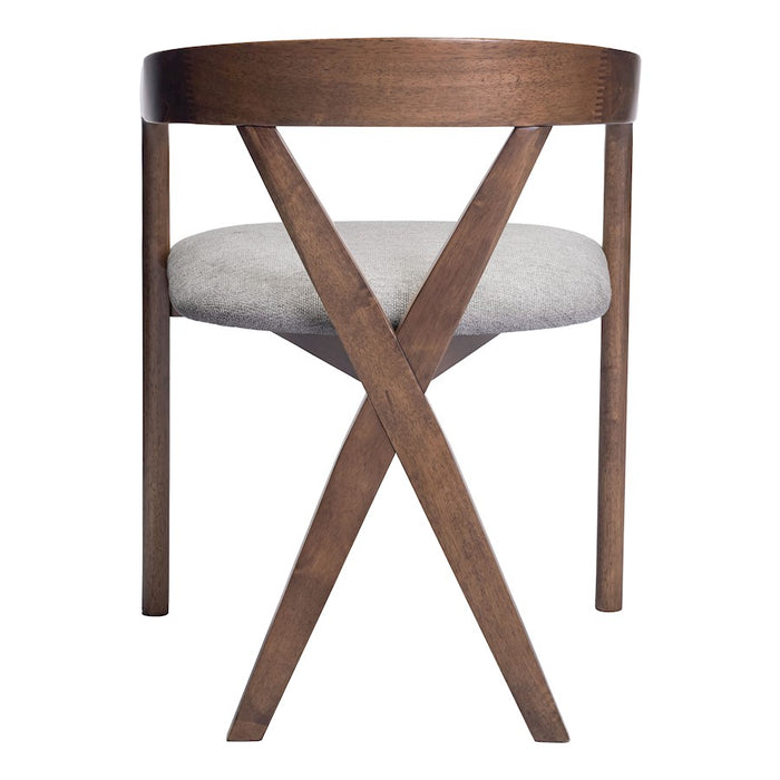 Zuo Modern Cairo Dining Chair, Dove Gray/Walnut