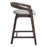 Zuo Modern Troy Counter Stool Set of 2, Dove Gray/Espresso