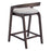 Zuo Modern Troy Counter Stool Set of 2, Dove Gray/Espresso