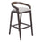 Zuo Modern Troy BarStool Set of 2, Dove Gray/Espresso