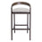 Zuo Modern Troy BarStool Set of 2, Dove Gray/Espresso