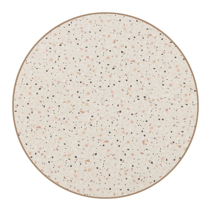 Zuo Modern Bite Bistro Table, Beige/Gold