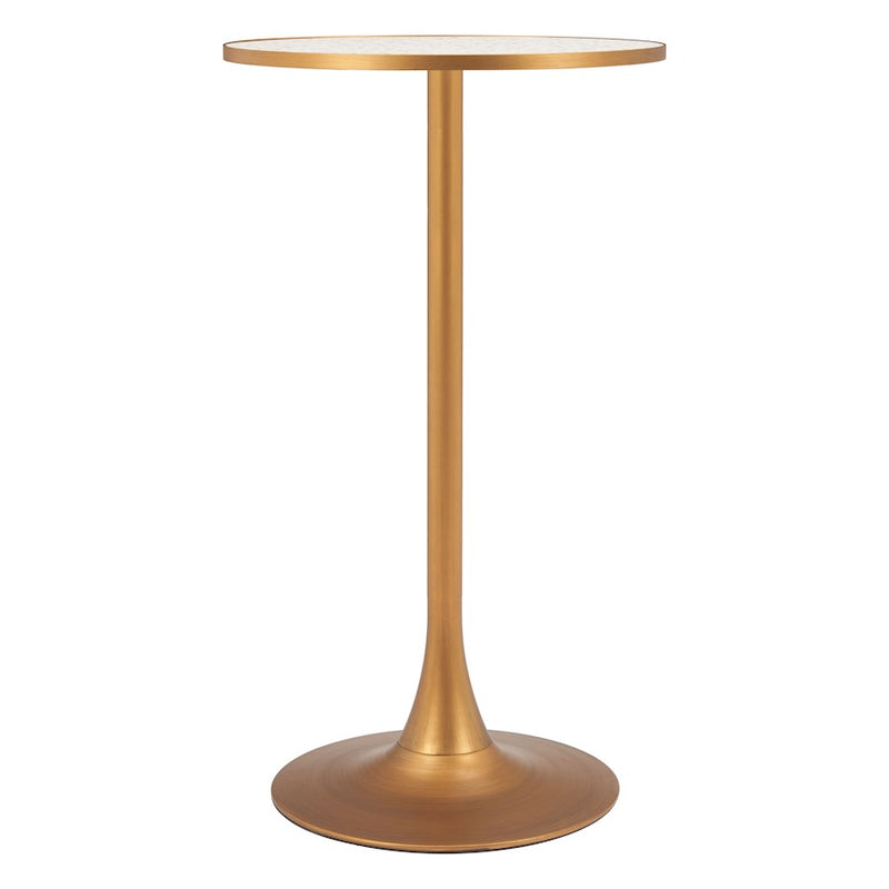 Zuo Modern Bite Bar Table, Beige/Gold