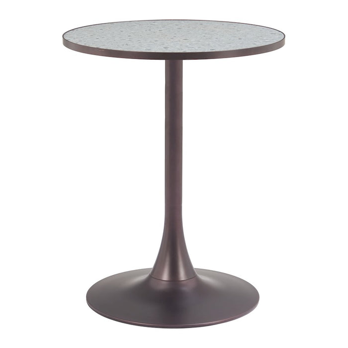 Zuo Modern Bite Bistro Table, Gray/Bronze - 110403