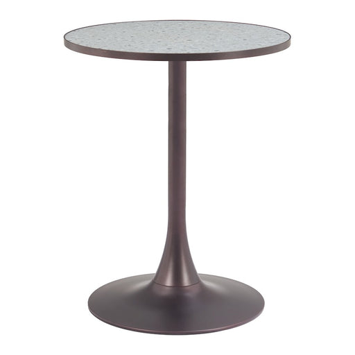 Zuo Modern Bite Bistro Table, Gray/Bronze