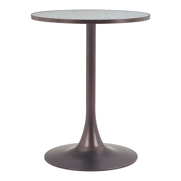 Zuo Modern Bite Bistro Table, Gray/Bronze