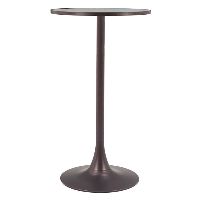 Zuo Modern Bite Bar Table, Gray/Bronze