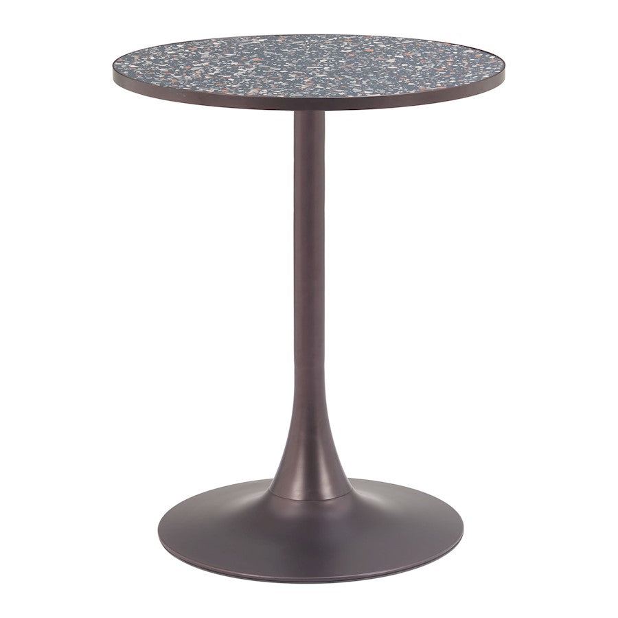 Zuo Modern Bite Bistro Table, Black/Bronze - 110405