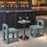 Zuo Modern Bite Bistro Table, Black/Bronze
