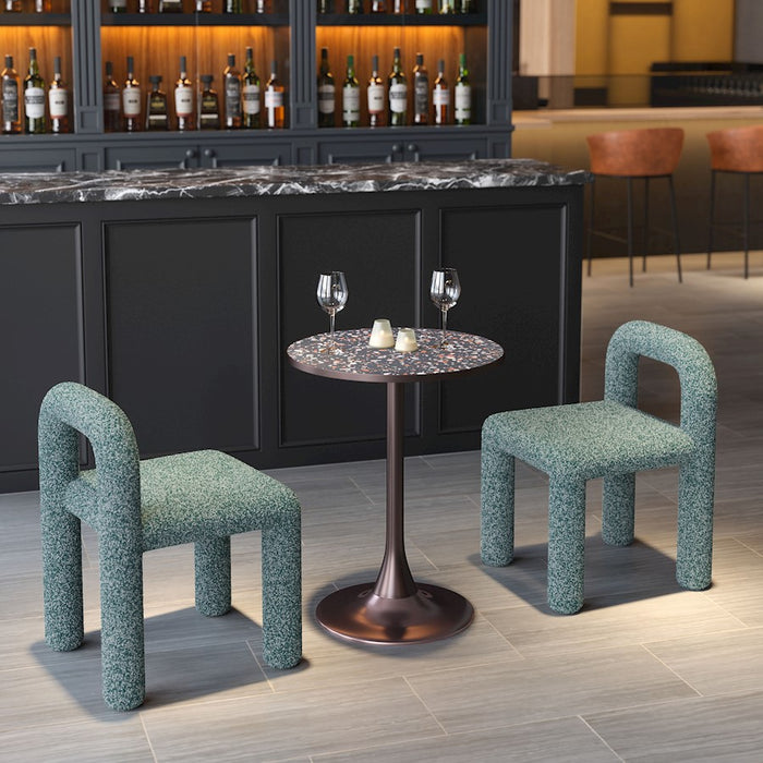 Zuo Modern Bite Bistro Table, Black/Bronze