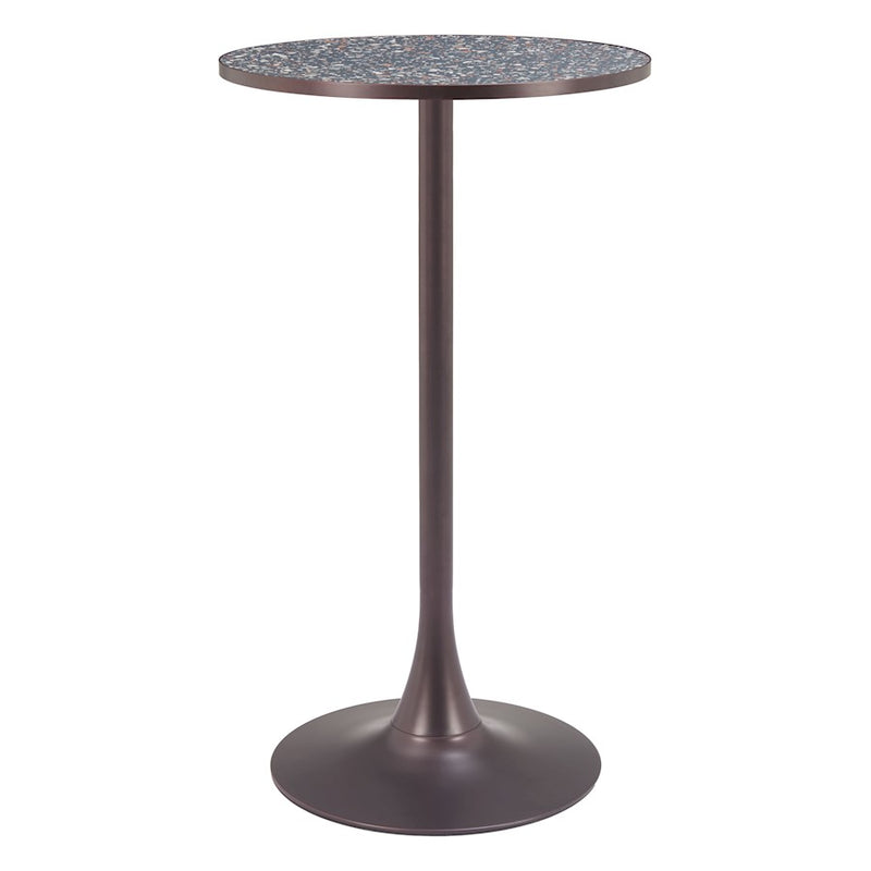 Zuo Modern Bite Bar Table, Black/Bronze