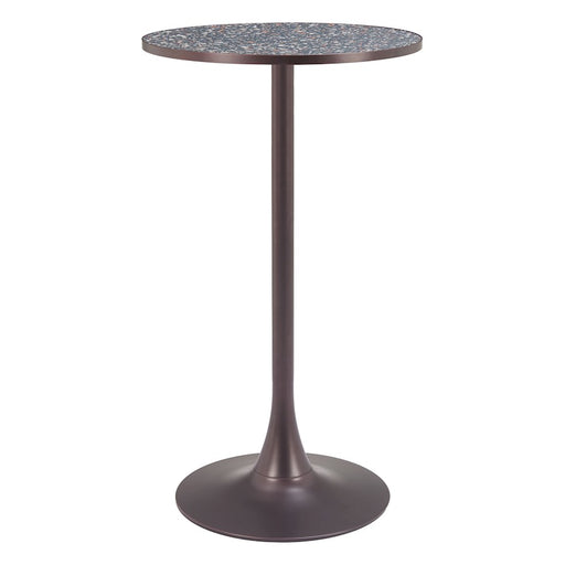 Zuo Modern Bite Bar Table, Black/Bronze