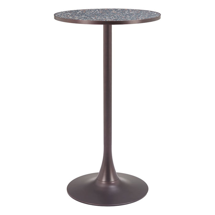 Zuo Modern Bite Bar Table, Black/Bronze
