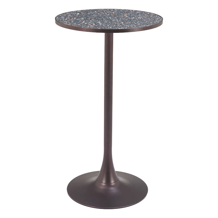 Zuo Modern Bite Bar Table, Black/Bronze