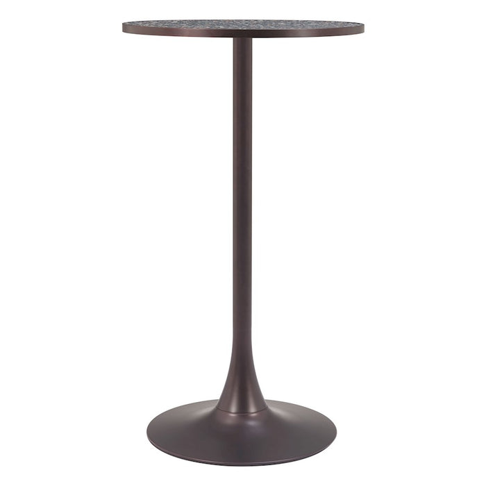 Zuo Modern Bite Bar Table, Black/Bronze