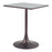 Zuo Modern Spot Bistro Table, Gray/Bronze - 110409