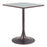 Zuo Modern Spot Bistro Table, Gray/Bronze