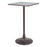 Zuo Modern Spot Bar Table, Gray/Bronze - 110410