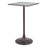 Zuo Modern Spot Bar Table, Gray/Bronze
